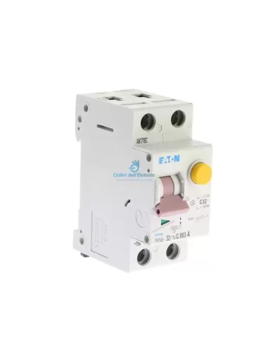 Disjoncteur Eaton Pkn6-32/1n/c/003-a 1P+N 32A C 0,03 6kA classe A